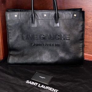 YSL Rive Gauche Leather Shopper